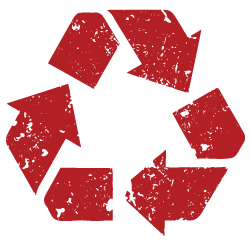 Red Recycling Symbol